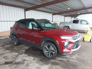 2022 Chevrolet TrailBlazer RS with VIN KL79MUSLXNB105261, listed as a IAAI auction lot 41559429 with 28,248 mi miles. Bid and sale history available at carsss.com. Image 1.