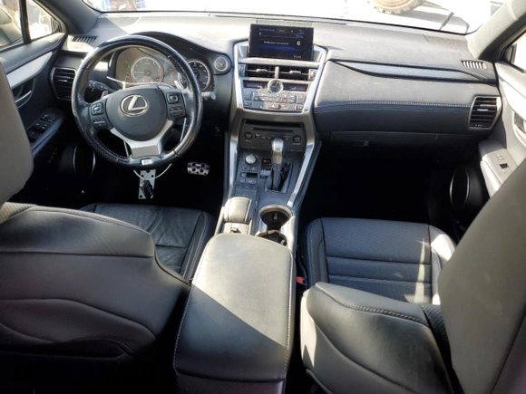 2017 Lexus NX 200t with VIN JTJYARBZ4H2079749, listed as a Copart auction lot 51000765 with 76,403 mi miles and Salvage Title. Bid and sale history available at DreamBid. Image 8.