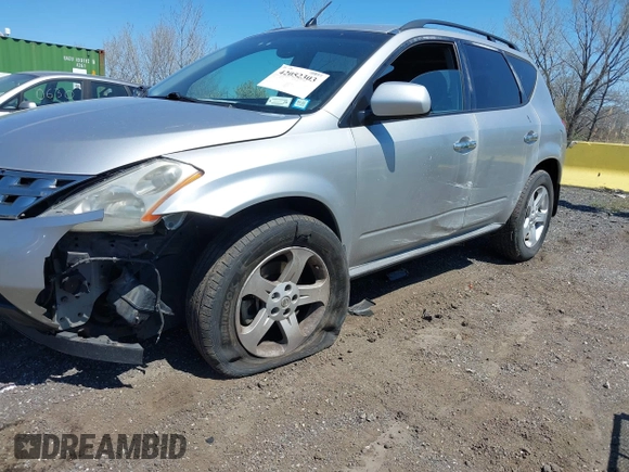 2005 Nissan Murano SE with VIN JN8AZ08T45W324540, listed as a IAAI auction lot 42052303 with 174,639 mi miles and . Bid and sale history available at DreamBid. Image 6.