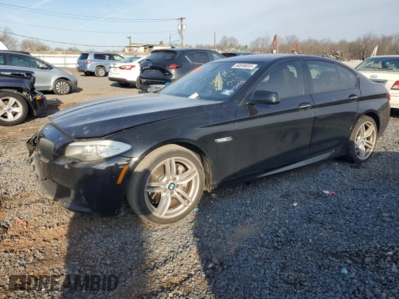 2013 BMW 5 Series 535i xDrive with VIN WBAFU7C54DDU74933, listed as a Copart auction lot 50698855 with 156,112 mi miles and Salvage Title. Bid and sale history available at DreamBid. Image 1.