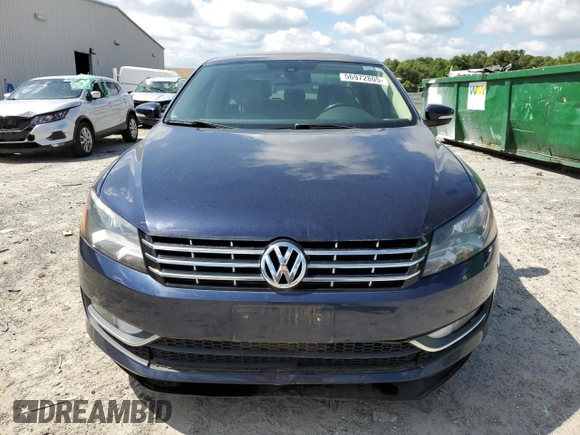 2014 Volkswagen Passat SEL Premium with VIN 1VWCN7A32EC018096, listed as a Copart auction lot 56972805 with 118,515 mi miles and Non repairable. Bid and sale history available at DreamBid. Image 5.