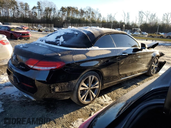 2023 Mercedes-Benz C 300 with VIN W1KWK8EB5PG132823, listed as a Copart auction lot 87249864 with 9,202 mi miles and Salvage Title. Bid and sale history available at DreamBid. Image 3.