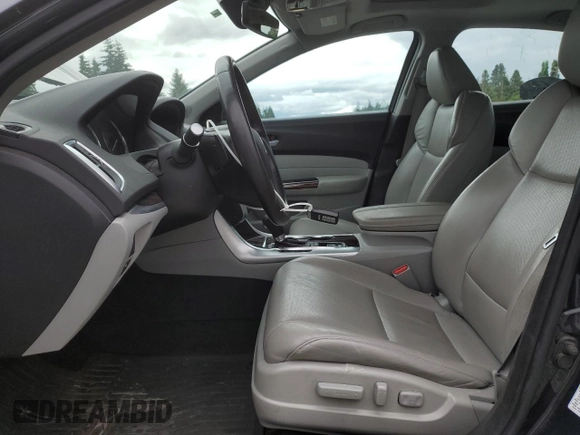 2015 Acura TLX Technology with VIN 19UUB1F55FA003713, listed as a Copart auction lot 61175075 with 108,605 mi miles and Salvage title. Bid and sale history available at DreamBid. Image 7.