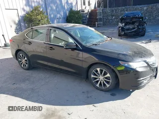 2015 Acura TLX Tech with VIN 19UUB1F51FA014434, listed as a IAAI auction lot 40791595 with 104,757 mi miles. Bid and sale history available at carsss.com. Image 1.