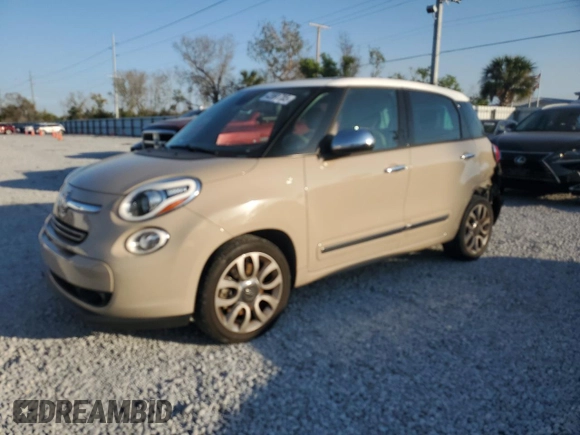 2017 FIAT 500L Lounge with VIN ZFBCFACH5HZ039602, listed as a Copart auction lot 43991785 with 120,918 mi miles and Salvage Title. Bid and sale history available at DreamBid. Image 1.