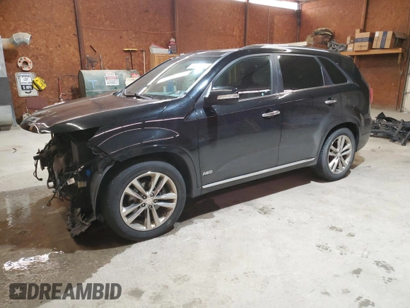 2015 Kia Sorento SX with VIN 5XYKWDA79FG601047, listed as a Copart auction lot 46618305 with 152,698 mi miles and Salvage Title. Bid and sale history available at carsss.com. Image 1.