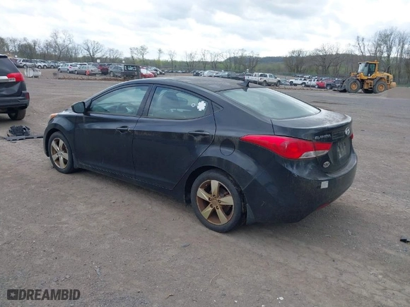 2013 Hyundai Elantra Limited PZEV with VIN 5NPDH4AE6DH280317, listed as a IAAI auction lot 42070870 with 107,063 mi miles. Bid and sale history available at carsss.com. Image 3.