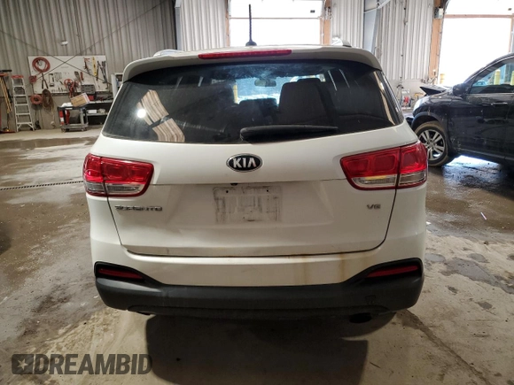 2017 Kia Sorento LX with VIN 5XYPGDA55HG292620, listed as a Copart auction lot 48360595 with 137,714 mi miles and Salvage Title. Bid and sale history available at carsss.com. Image 6.