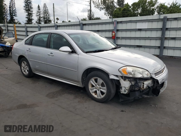 2013 Chevrolet Impala LS with VIN 2G1WF5E34D1250210, listed as a Copart auction lot 55878755 with 163,589 mi miles and Clean Title. Bid and sale history available at DreamBid. Image 4.