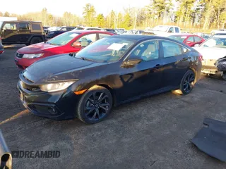 2019 Honda Civic Sport with VIN 2HGFC2F84KH514704, listed as a IAAI auction lot 41225362 with 43,111 mi miles and . Bid and sale history available at DreamBid. Image 2.
