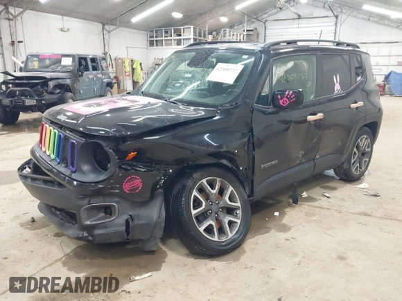2018 Jeep Renegade Latitude with VIN ZACCJBBB9JPH50898, listed as a IAAI auction lot 42308737 with 112,440 mi miles and . Bid and sale history available at DreamBid. Image 17.