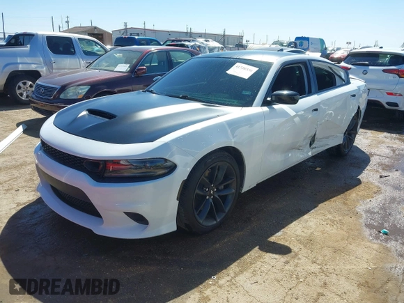 2021 Dodge Charger GT with VIN 2C3CDXHG5MH537741, listed as a IAAI auction lot 41728550 with 53,990 mi miles and . Bid and sale history available at DreamBid. Image 2.