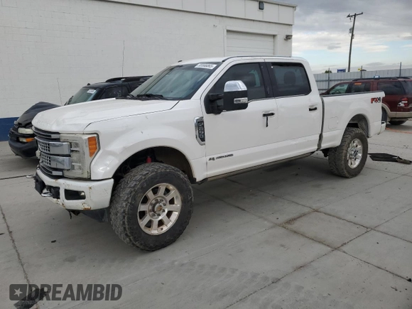 2017 Ford F-250 Lariat with VIN 1FT7W2BT6HED83358, listed as a Copart auction lot 55566865 with 140,578 mi miles and Salvage title. Bid and sale history available at DreamBid. Image 1.
