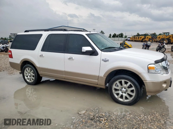 2012 Ford Expedition Max King Ranch z VIN 1FMJK1J50CEF34519, wystawiony jako Copart lot #59759965 z przebiegiem 187 401 mil mil oraz Czysty tytuł • Clean title. Historia ofert i sprzedaży dostępna na DreamBid. Obrazek 4.
