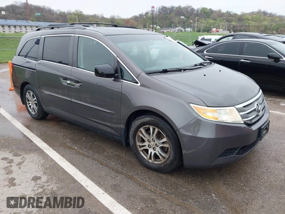 2012 Honda Odyssey EX-L with VIN 5FNRL5H6XCB032366, listed as a IAAI auction lot 41943625 with 73,236 mi miles and . Bid and sale history available at carsss.com. Image 1.