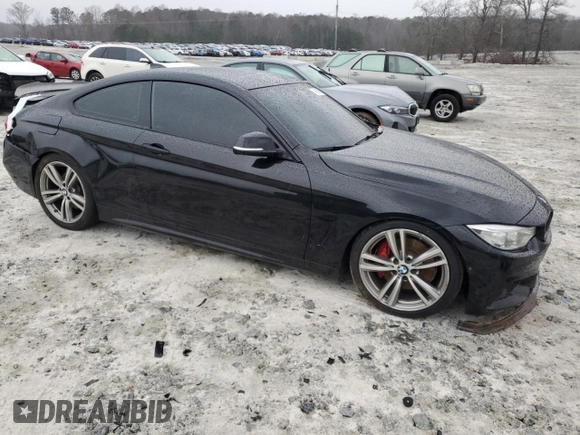 2017 BMW 4 Series 440i with VIN WBA4P1C55HK522257, listed as a Copart auction lot 45650085 with 89,002 mi miles and Salvage Title. Bid and sale history available at carsss.com. Image 4.