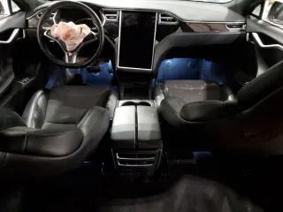 2017 Tesla Model S 100D with VIN 5YJSA1E2XHF197245, listed as a Copart auction lot 45961805 with Not provided miles and Non repairable. Bid and sale history available at DreamBid. Image 8.