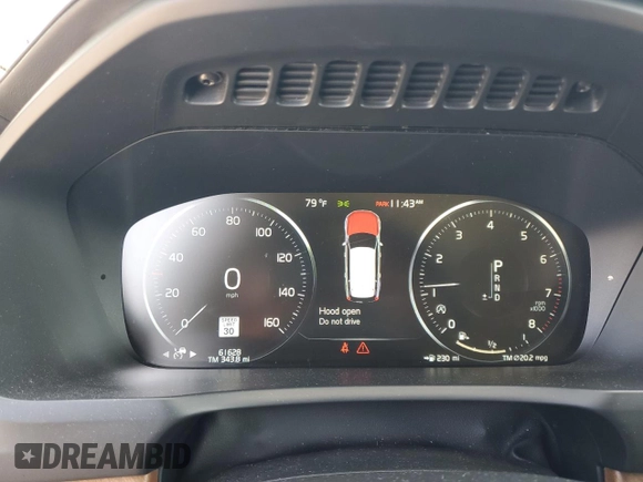 2016 Volvo XC90 T6 Inscription with VIN YV4A22PL8G1081339, listed as a Copart auction lot 53119365 with 61,628 mi miles and Salvage Title. Bid and sale history available at carsss.com. Image 9.