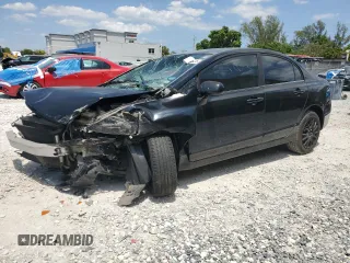 2008 Honda Civic LX with VIN 2HGFA16558H343198, listed as a Copart auction lot 52745625 with 217,403 mi miles and Salvage Title. Bid and sale history available at DreamBid. Image 1.