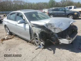 2014 BMW 3 Series 320i xDrive with VIN WBA3C3G58ENS70849, listed as a Copart auction lot 52045365 with 0 mi miles and Salvage Title. Bid and sale history available at carsss.com. Image 4.