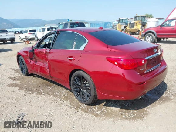 2015 Infiniti Q50 z VIN JN1BV7AR3FM419724, wystawiony jako IAAI lot #40104971 z przebiegiem 56 736 mil mil oraz . Historia ofert i sprzedaży dostępna na DreamBid. Obrazek 3.