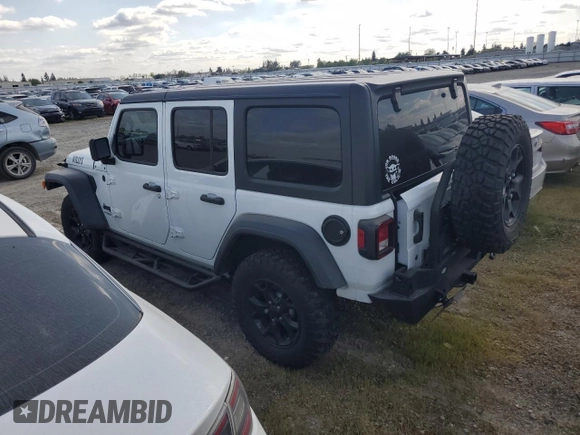 2020 Jeep Wrangler Unlimited Sport S z VIN 1C4HJXDN4LW190062, wystawiony jako Copart lot #52569425 z przebiegiem 31 958 mil mil oraz Szkoda całkowita • Salvage title. Historia ofert i sprzedaży dostępna na DreamBid. Obrazek 2.