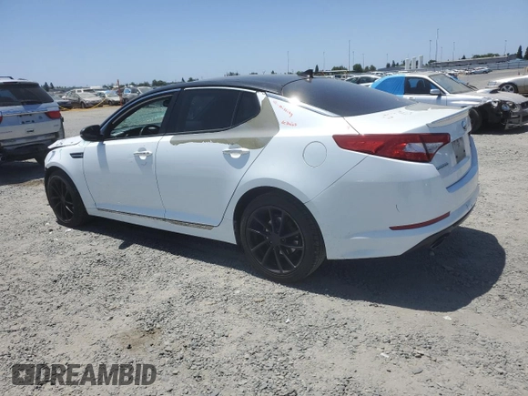 2013 Kia Optima SX с VIN 5XXGR4A69DG175625, выставлен на аукционе Copart как лот 60569165 с пробегом 125 827 миль миль и Списание • Salvage title. История ставок и продаж доступна на DreamBid. Изображение 2.