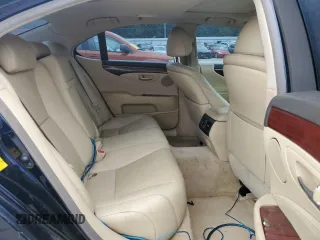 2007 Lexus LS 460 with VIN JTHBL46F975008533, listed as a Copart auction lot 55954265 with 182,192 mi miles and Salvage title. Bid and sale history available at DreamBid. Image 10.