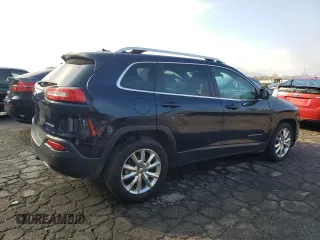 2015 Jeep Cherokee Limited with VIN 1C4PJLDB6FW507807, listed as a Copart auction lot 44366245 with 117,453 mi miles and Salvage Title. Bid and sale history available at DreamBid. Image 3.