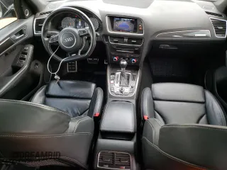 2017 Audi SQ5 Premium Plus with VIN WA1CCAFP5HA009940, listed as a Copart auction lot 55083185 with 106,962 mi miles and Salvage title. Bid and sale history available at DreamBid. Image 8.