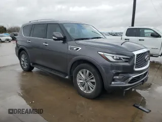 2022 Infiniti QX80 PREMIUM SELECT with VIN JN8AZ2AE4N9292548, listed as a Copart auction lot 85469534 with 35,106 mi miles and Salvage Title. Bid and sale history available at carsss.com. Image 4.
