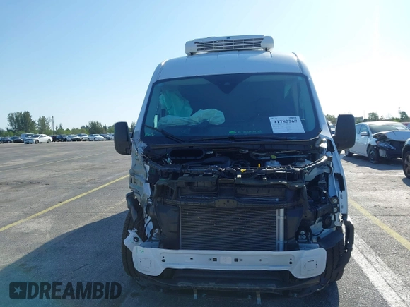 2023 Ford Transit Cargo with VIN 1FTBR1C84PKA64479, listed as a IAAI auction lot 41782267 with 13,412 mi miles. Bid and sale history available at carsss.com. Image 13.