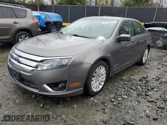 2010 Ford Fusion Hybrid with VIN 3FADP0L3XAR254079, listed as a Copart auction lot 52196855 with 118,015 mi miles and Salvage Title. Bid and sale history available at carsss.com. Image 1.