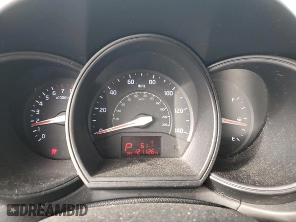 2012 Kia Rio LX with VIN KNADM5A36C6017394, listed as a Copart auction lot 86751824 with 121,126 mi miles and Clean Title. Bid and sale history available at DreamBid. Image 9.