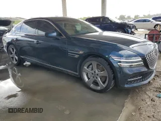 2021 Genesis G80 3.5T Prestige with VIN KMTGC4SD0MU047123, listed as a Copart auction lot 78624884 with 74,884 mi miles and Non Repairable. Bid and sale history available at carsss.com. Image 4.