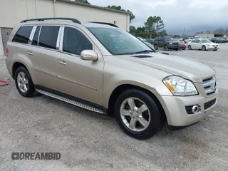 2007 Mercedes-Benz GL-Class with VIN 4JGBF71E57A140460, listed as a IAAI auction lot 41834280 with 162,666 mi miles. Bid and sale history available at carsss.com. Image 1.