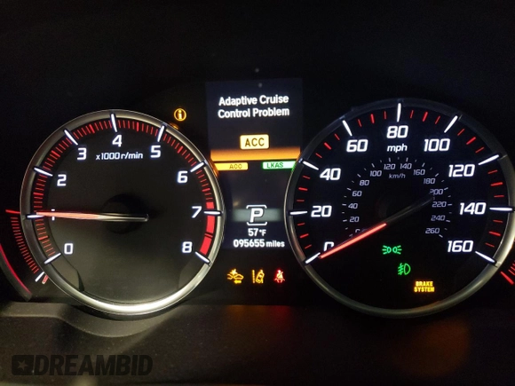 2019 Acura TLX w/A-Spec Pkg with VIN 19UUB3F61KA003142, listed as a Copart auction lot 72065813 with 95,655 mi miles. Bid and sale history available at carsss.com. Image 9.