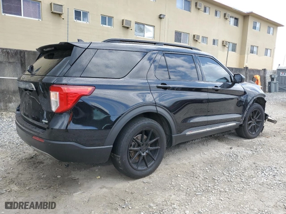 2020 Ford Explorer XLT with VIN 1FMSK7DH5LGA10798, listed as a Copart auction lot 46065075 with 143,486 mi miles and Non Repairable. Bid and sale history available at carsss.com. Image 3.