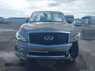 2017 Infiniti QX80 with VIN JN8AZ2NF8H9644800, listed as a IAAI auction lot 41898790 with 129,262 mi miles. Bid and sale history available at carsss.com. Image 12.
