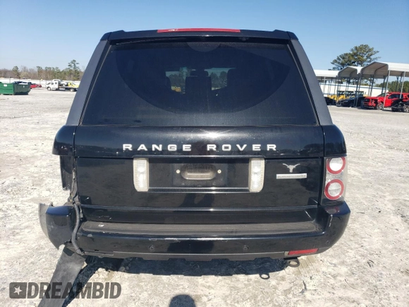 2012 Land Rover Range Rover HSE Lux with VIN SALMF1D41CA381092, listed as a Copart auction lot 48295575 with 194,952 mi miles and Salvage title. Bid and sale history available at DreamBid. Image 6.