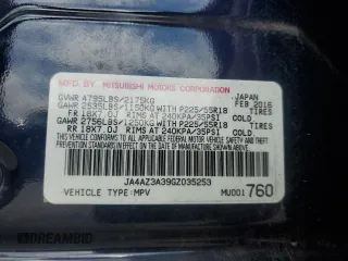 2016 Mitsubishi Outlander SE with VIN JA4AZ3A39GZ035253, listed as a Copart auction lot 62355235 with 97,963 mi miles and Salvage title. Bid and sale history available at DreamBid. Image 13.
