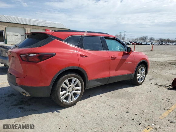 2021 Chevrolet Blazer LT with VIN 3GNKBDRSXMS519223, listed as a Copart auction lot 51160385 with 42,735 mi miles and Salvage Title. Bid and sale history available at carsss.com. Image 3.