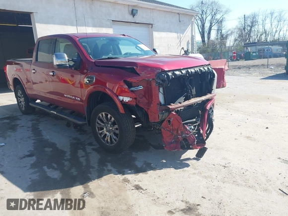 2016 Nissan Titan SL z VIN 1N6BA1F44GN503563, wystawiony jako IAAI lot #41977780 z przebiegiem 126 050 mil mil oraz . Historia ofert i sprzedaży dostępna na DreamBid. Obrazek 1.