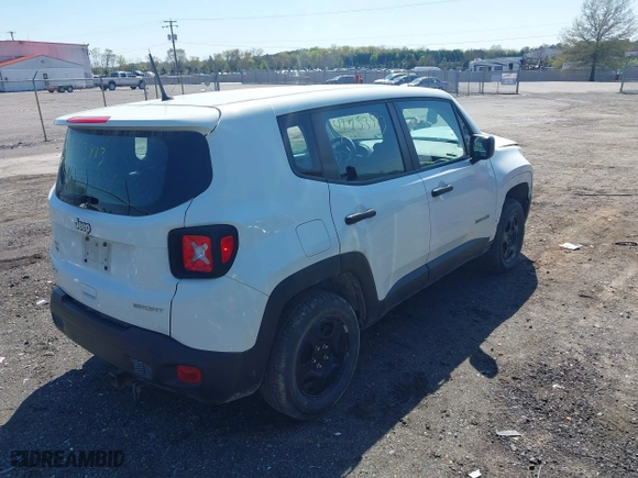 2019 Jeep Renegade Sport with VIN ZACNJBAB9KPK50894, listed as a IAAI auction lot 41953413 with 95,821 mi miles. Bid and sale history available at carsss.com. Image 4.