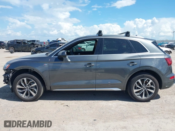 2022 Audi Q5 S line Premium Plus with VIN WA1EAAFY2N2072698, listed as a IAAI auction lot 42607942 with 42,796 mi miles and . Bid and sale history available at DreamBid. Image 15.