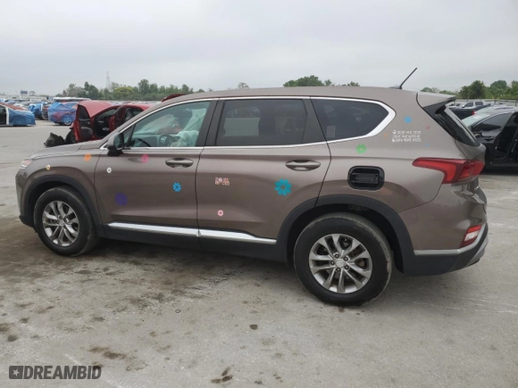 2020 Hyundai Santa Fe SE with VIN 5NMS2CAD3LH215740, listed as a Copart auction lot 50460975 with 81,731 mi miles and Salvage Title. Bid and sale history available at carsss.com. Image 2.