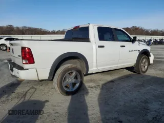 2012 Ram 1500 Sport with VIN 1C6RD7MT1CS162535, listed as a Copart auction lot 84612554 with 126,312 mi miles and Salvage Title. Bid and sale history available at carsss.com. Image 3.