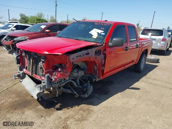 2005 GMC Canyon 1SB SLE Z85 with VIN 1GTDT136458183734, listed as a IAAI auction lot 41772252 with 177,749 mi miles. Bid and sale history available at carsss.com. Image 2.