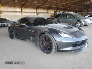 2017 Chevrolet Corvette Grand Sport 2LT z VIN 1G1YX2D76H5115808, wystawiony jako Copart lot #57915575 z przebiegiem 24 597 mil mil oraz Szkoda całkowita • Salvage title. Historia ofert i sprzedaży dostępna na DreamBid. Obrazek 4.