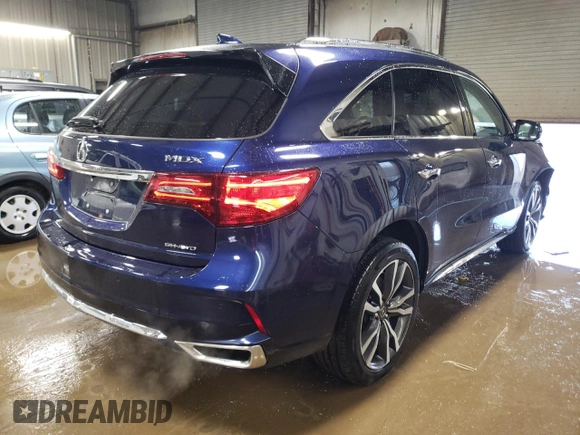 2020 Acura MDX w/Advance Pkg with VIN 5J8YD4H81LL020478, listed as a Copart auction lot 47050675 with 78,669 mi miles and Salvage Title. Bid and sale history available at carsss.com. Image 3.